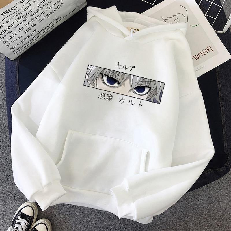 Hunter X Hunter Killua Zoldyck Hoodie-Clothing-Monkey Ninja-White-S-Monkey Ninja