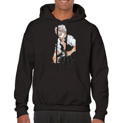 Demon Slayer | Sanemi | Anime Hoodie (Unisex)-Hoodie-Monkey Ninja-Black-S-Monkey Ninja