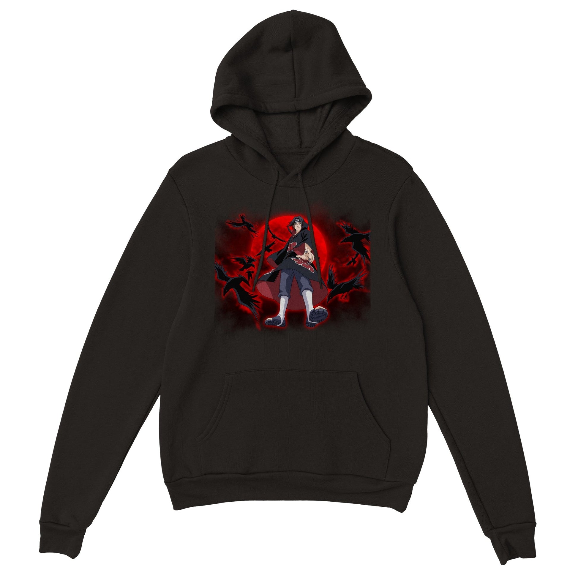 Naruto | Itachi Uchiha | Anime Hoodie (Unisex)-Hoodie-Monkey Ninja-Black-S-Monkey Ninja