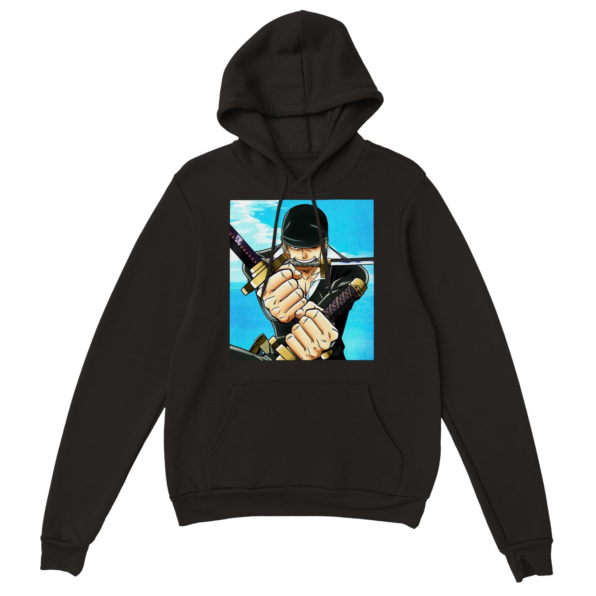 One Piece | Zoro | Anime Hoodie (Unisex)-Hoodie-Monkey Ninja-Black-S-Monkey Ninja