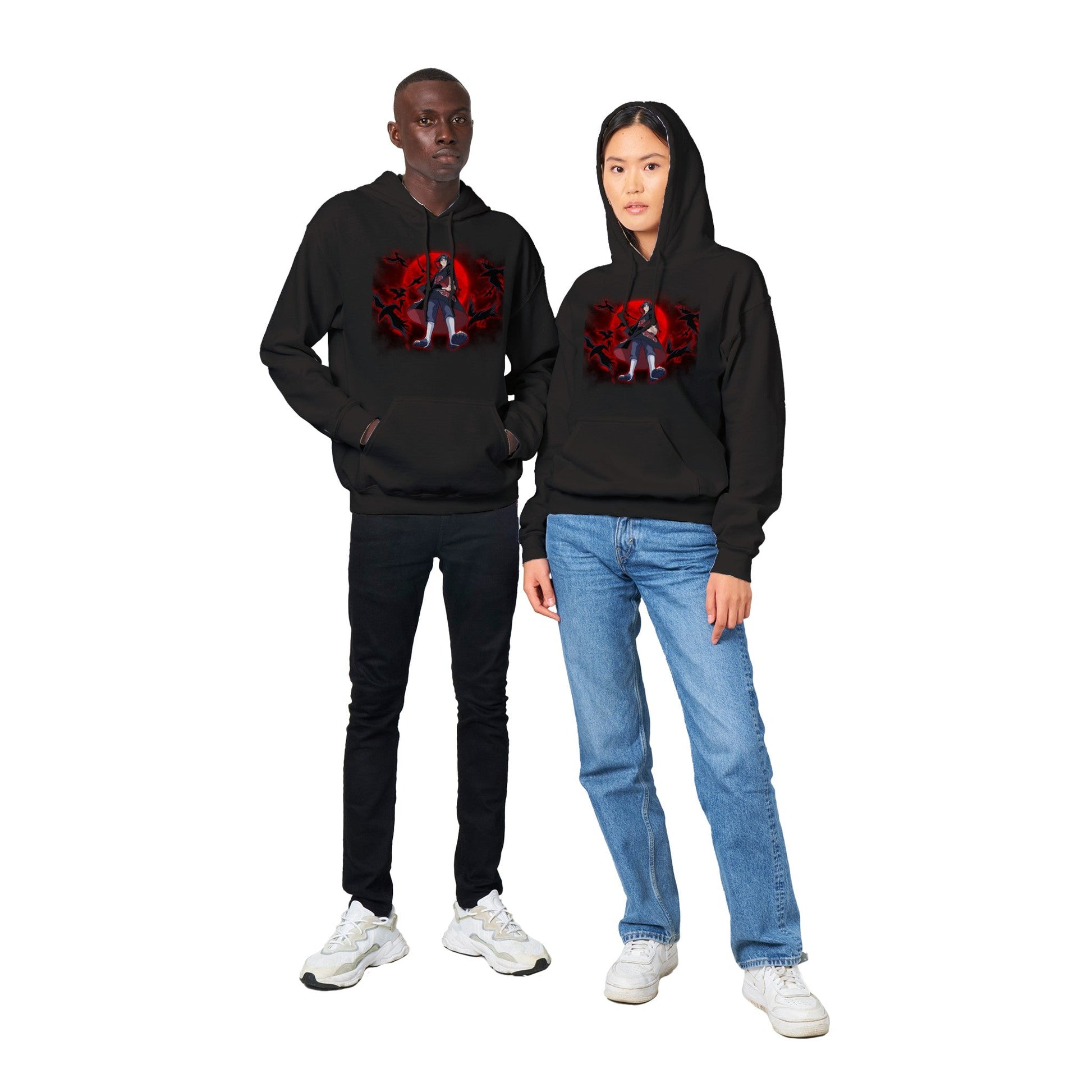 Naruto | Itachi Uchiha | Anime Hoodie (Unisex)-Hoodie-Monkey Ninja-Black-S-Monkey Ninja