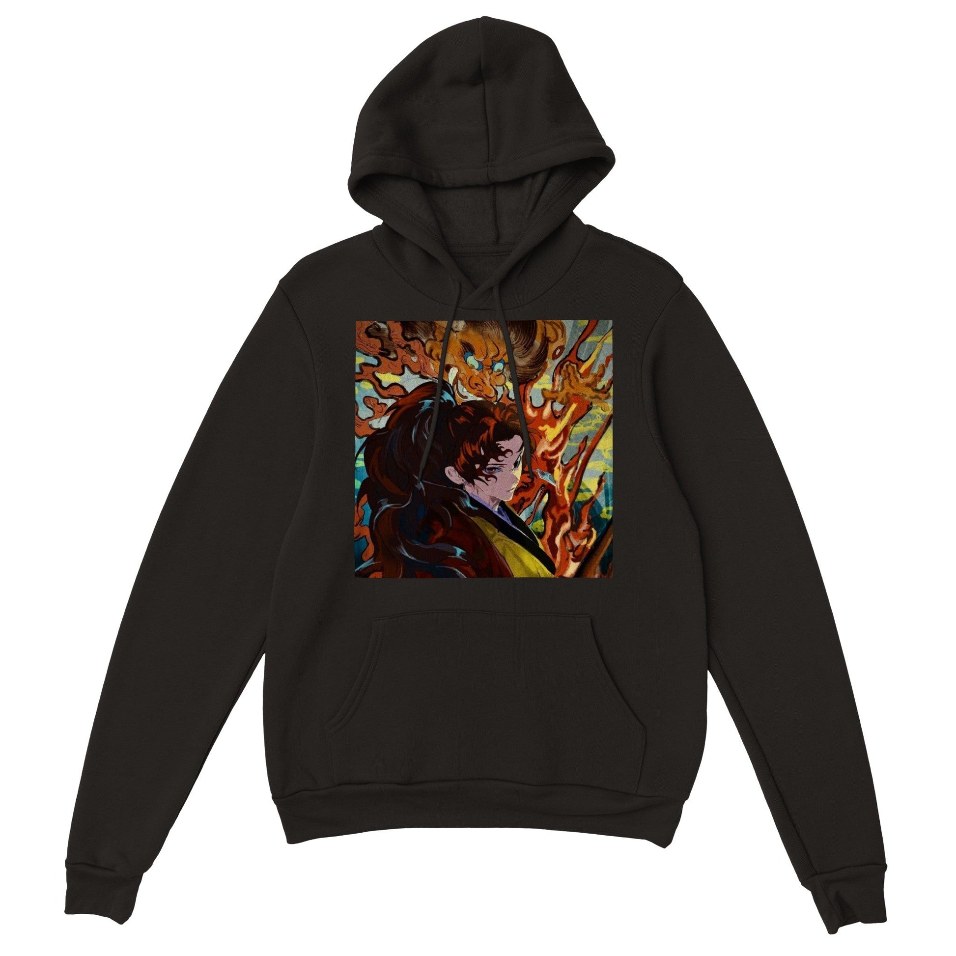 Demon Slayer | Yoriichi | Anime Hoodie (Unisex)-Hoodie-Monkey Ninja-Black-S-Monkey Ninja