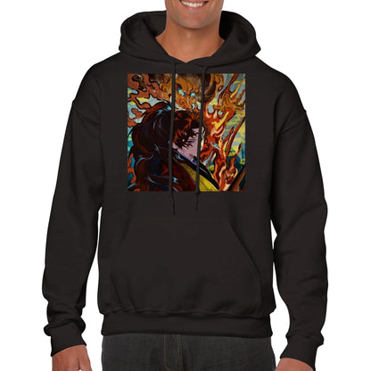 Demon Slayer | Yoriichi | Anime Hoodie (Unisex)-Hoodie-Monkey Ninja-Black-S-Monkey Ninja