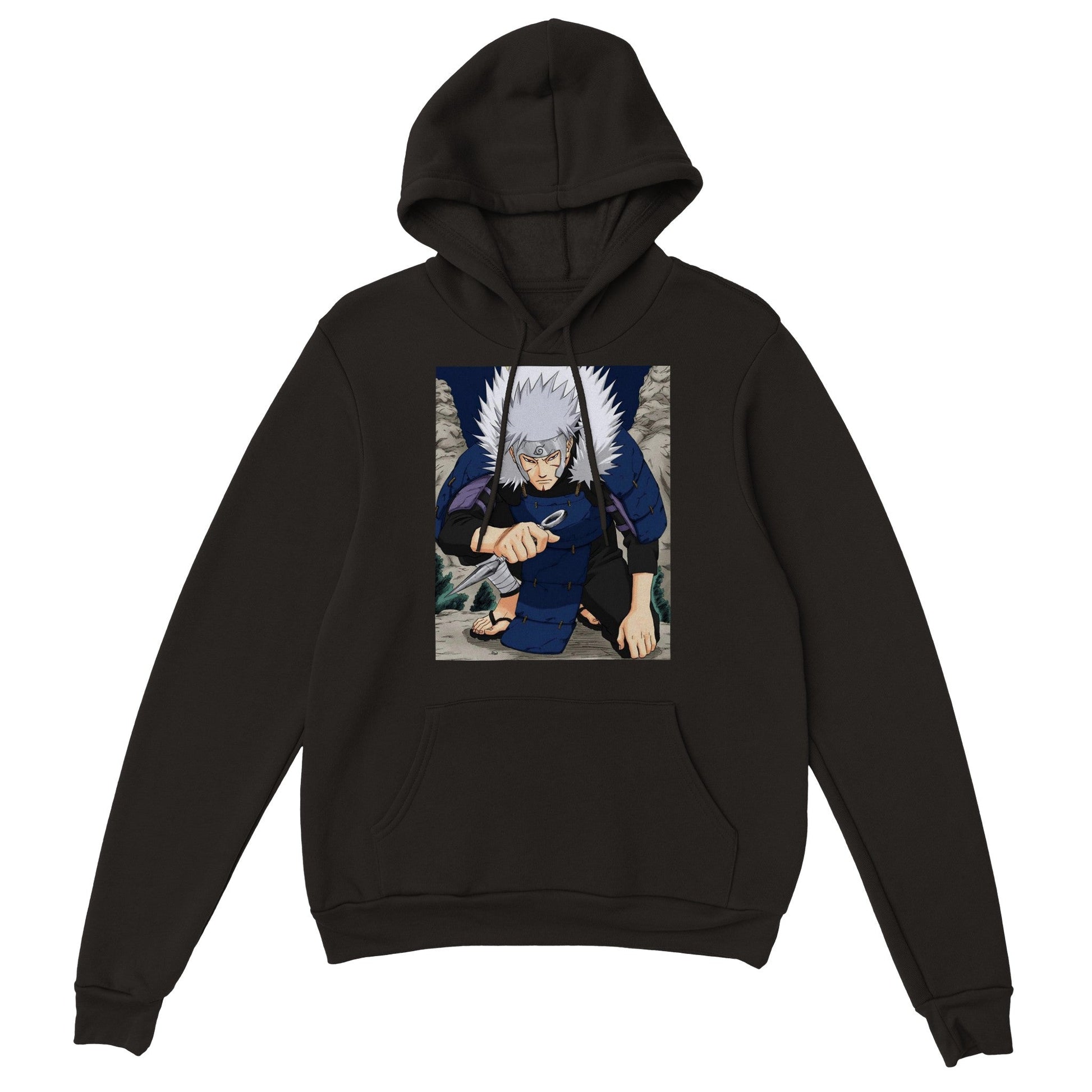 Naruto | Tobirama Senju | Anime Hoodie (Unisex)-Hoodie-Monkey Ninja-Black-S-Monkey Ninja